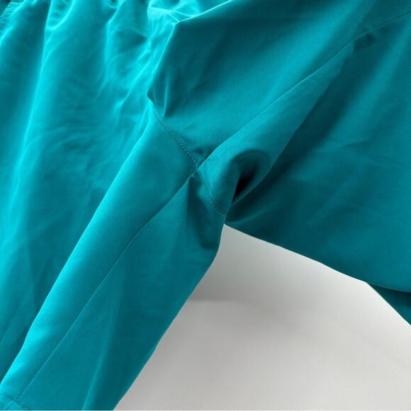 Nike‎ Men's Teal Blue Large Swoosh Dri Fit Running Activewear Shorts Size S - Picture 3 of 10